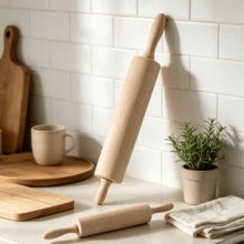 Rolling Pin 44.5 * 6 * 6 Cm Rolling Pin Kitchen Baking Tool - Camel - View 3