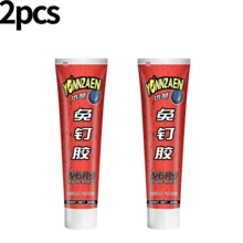 Heavy Duty Clear Nail Free Glue Waterproof Strong Bond No Drilling Adhesive Squeeze Tube Traceless Wall Mounting Adhesive For Bathroom Kitchen Tile Wood Plastic Metal Home Decor - Enhanced Nail-free Adhesive - View 10