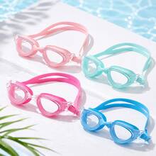Adult Unisex Swimming Goggles, Soft Silicone Eye Cups, Dual Adjustable Straps, Comfortable Fit Leak-Proof, Pool Training Swim Gear, Multiple Colors Available - Green - View 1