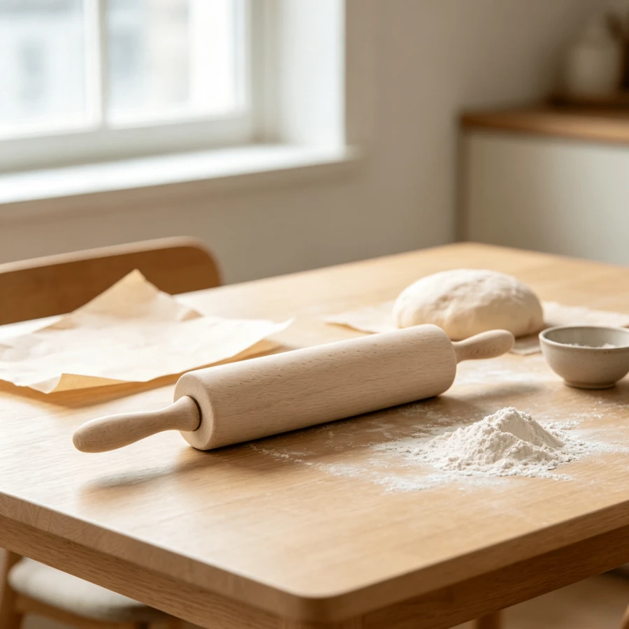 Rolling Pin 44.5 * 6 * 6 Cm Rolling Pin Kitchen Baking Tool - Camel - View 1