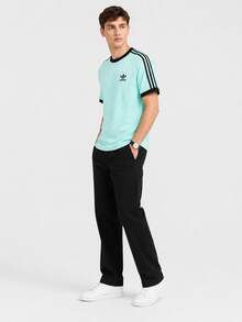 adidas originals adicolor 系列 Logo標誌條紋圓領套頭短袖T卹 - 藍色 - 查看 12