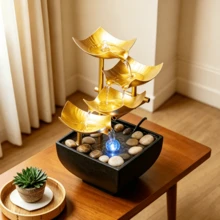 Dekorasi Air Mancur Zen untuk Relaksasi dan Kebahagiaan, Cocok untuk Studio Yoga, Kantor, Meja Kasir, Meja Kerja, Hadiah Liburan - 888 - View 4