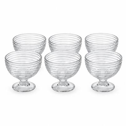 Kit 6 Taças de Sobremesa de Vidro 300ml