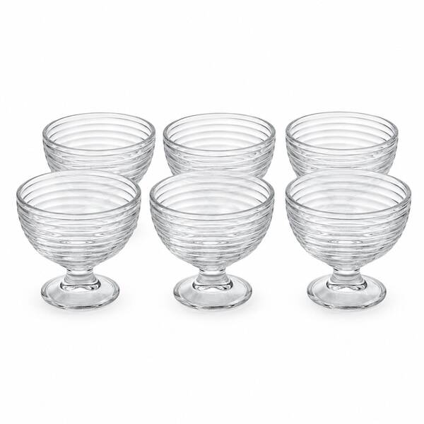 Kit 6 Taças de Sobremesa de Vidro 300ml