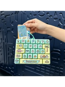 Gantungan Kunci Keyboard Mini Gaya Ganda, Elemen Pantai Musim Panas, Aksesori Dekorasi Ransel, Gantungan Kunci Keyboard dengan Cetakan Kartun Lucu, Ornamen Tas Tangan Bergaya, Hadiah Kecil Sehari-hari - MultiWarna - View 6