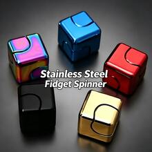 1/4PCS High-Quality Metal Rotating Magic Cube - Silent Mechanism, 3-In-1 Entertainment Design, Fully Enclosed Desktop Toy, Can Be Used For Fine Motor Skill Training, Concentration, And Relaxation. - Multicolor - View 18