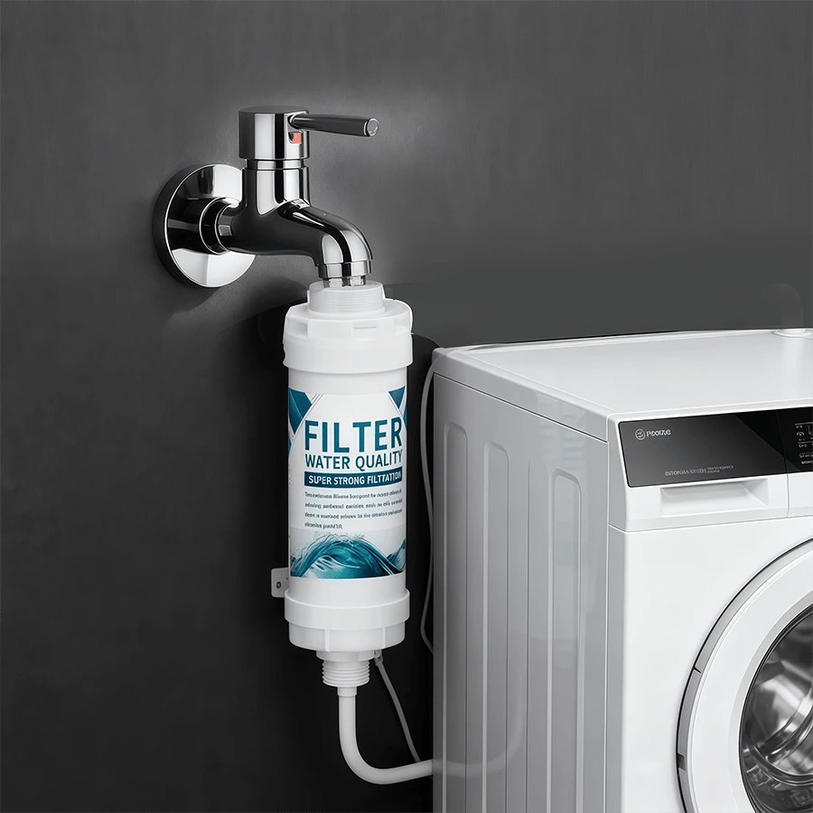 Filtro de cabezal de ducha para baño en el hogar, cartucho de filtro de algodón PP, purificador de agua, accesorio prefiltro universal para ducha, calentador de agua, bañera, cabezal de ducha, grifo de agua, filtro para eliminar el cloro - Purificador de agua versión mejorada - Ver 1