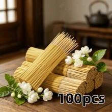 100支/包 香氛香棒－檸檬草、薰衣草、檀香、茉莉、鼠尾草、玫瑰、龍血香調－天然香棒，適用於芳香療法、瑜伽、冥想、居家與辦公空間 - 100支 - 查看 14
