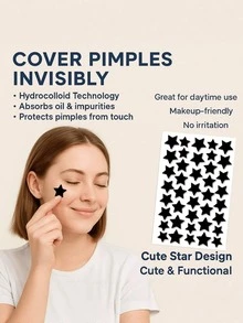 5pcs/10pcs/1pc Set Of Colorful Star Stickers,A Photography Essential And Perfect For Halloween, And Christmas Decorations. These Tickers Are Suitable For Decorating Photos, Faces, Makeup Accessories. Special Offers, For Decorative Use Only. - Multicolor - View 4
