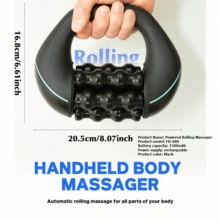 FollowBreak Electric Roller Massager, Full Body Muscle Relief, 3 Speeds, Electric Massage Tool, Portable Massager, Rechargeable Handheld Massage, Suitable For Arms, Legs, Back, Shoulders And Body - Multicolor - View 7