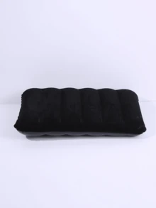 Minimalist Solid Color Rectangular Inflatable Pillow, Flocked Fabric, Lightweight Foldable Portable Outdoor Sleeping Pad, Suitable For Camping, Hiking, Beach, Picnic - Multicolor - View 19
