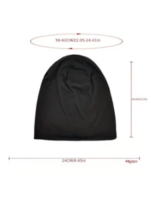 1pc Lightweight Breathable All-Season Knit Hat, Suitable For Sleeping, Chemotherapy, Running, Cycling, Hiking, Fishing And Other Sports - Multicolor - View 3
