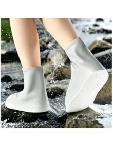 Thickened Wear-Resistant Women's Rain Shoe Covers, Waterproof Non-Slip Men's Rain Shoe Covers, Adult Waterproof Foot Covers, Rain Boots - Multicolor - View 5