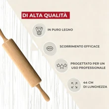 Rolling Pin 44.5 * 6 * 6 Cm Rolling Pin Kitchen Baking Tool - Camel - View 4