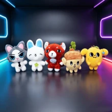 DELUSTA Móc khóa búp bê bông phong cách Hàn Quốc phiên bản Q dễ thương Zhang Hao Ricky Yujin Kim Gyuvin, phụ kiện treo túi xách balo, trang trí treo ô tô, trưng bày bàn làm việc, quà sinh nhật cho bạn bè, bộ sưu tập fan - Nhiều màu - Xem 1