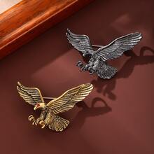 1pc Bold Eagle Brooch, Unisex High-End Fashion Pin, Personalized Versatile Clothing Accessory - Eagle Brooch - View 2