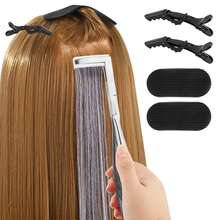 Tape In Pliers Tape In Extension Tool Kit, Tape Remover Scraper Tool,Hair Clips With Hair Extension Tapes, Flat Surface Sealing Hair Extension Plier Hair Extensions Styling Tools(Silver), Halloween - View 6