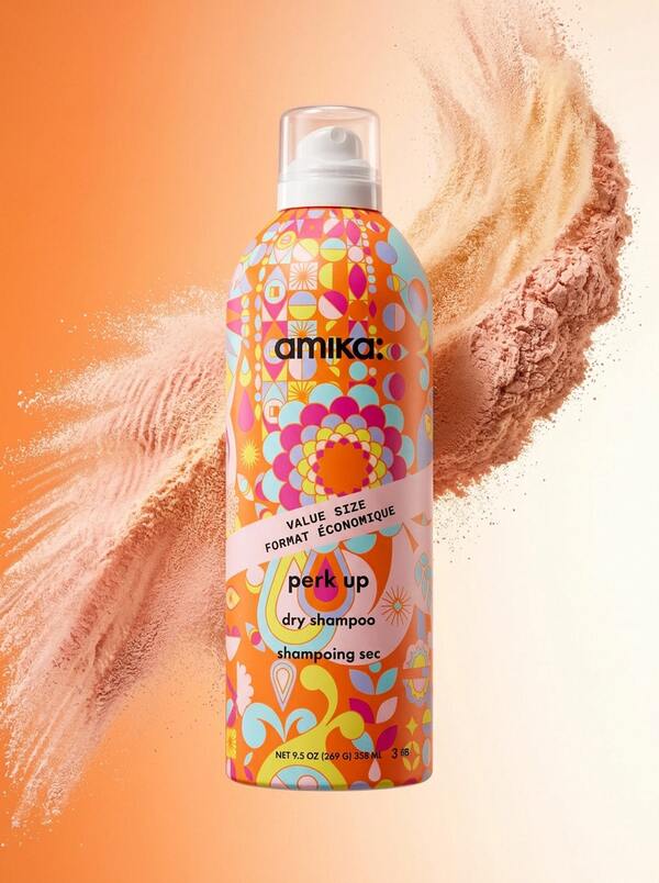Amika Perk Up Dry Shampoo 1.8oz/64ml*2,5.3oz/189ml,9.5oz/358ml -Value Size For Instant Hair Refresh And Volume Extension Suitable For Daily Use,Birthday,Party,Office,Gift