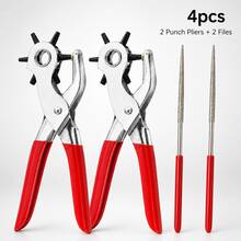 Set Alat Pelubang Sabuk Kulit Manual 4/2/1 buah dengan Kikir, Alat Pelubang Lubang Putar Multi-Ukuran, Cocok untuk Sabuk, Ikat Pinggang, Kulit, Kertas, Karton, Plastik Lunak, Tali, Perlengkapan Kemah dan Perbaikan Tangan DIY, Alat Pelubang Tugas Berat, Cocok untuk Pria - beraneka warna - View 14
