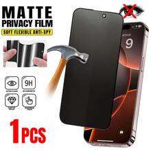 CASECOPS 1Pc Ceramic Matte Anti-Spy Privacy Phone Screen Protector Film, Compatible With IPhone 17/16/15/14/13/12/11, Pro Max/Pro/Plus/Air/E/Mini Series, Full Protection, No Case Lifting, Rounded Corner Design, Anti-Fingerprint, Anti-Scratch, High-Quality Cell Phone Accessories - 1 Pack - View 1