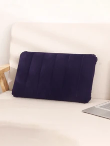 Minimalist Solid Color Rectangular Inflatable Pillow, Flocked Fabric, Lightweight Foldable Portable Outdoor Sleeping Pad, Suitable For Camping, Hiking, Beach, Picnic - Multicolor - View 15