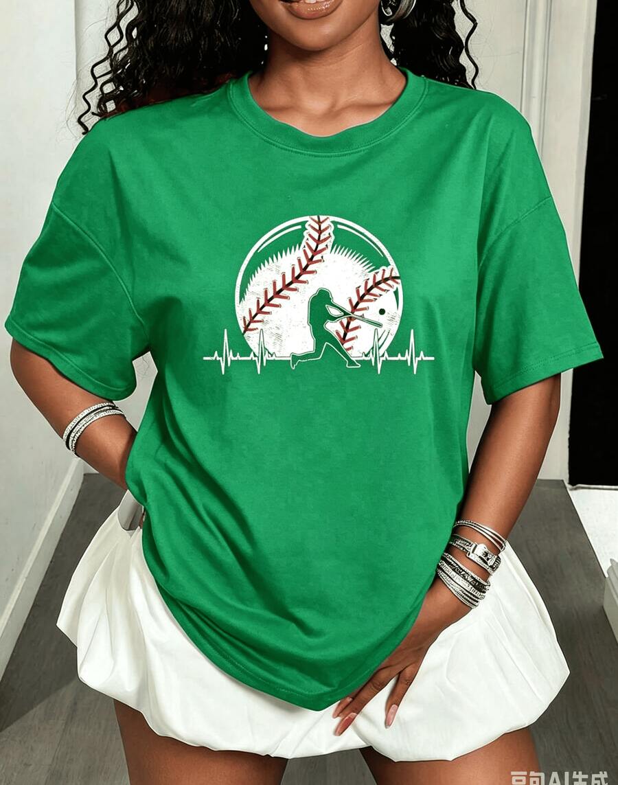Women T-Shirts - 綠色 - 查看 1