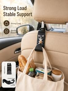 Car Seat Back Multi-Function Hook, Built-In Cup Holder And Phone Holder, Essential Car Accessory - Single Hook Thick Style - View 4