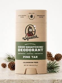 Dr. Squatch Men's Natural Deodorant Pine Tar Original 2.65oz/75g - Perfume For Long Lasting Suitable For Birthday, Office, Gift, Daily Use - Multi Scents - View 1
