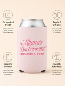 Set Minuman Kaleng Pesta untuk Satu Orang yang Disesuaikan, Selongsong Gelas dengan Nama yang Dipersonalisasi, Hadiah untuk Pengiring Pengantin, Set Minuman untuk Perjalanan, Set Hadiah Kaleng Pernikahan yang Disesuaikan - MultiWarna - View 7