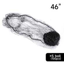 AliLeader 100 Pcs, Hair Net , 12/18/24/30/36/40/46 Inches Hair Nets Elasticity Invisible Elastic Mesh For Food Service, Ballet Bun, Sleeping, Women And Wig, Halloween - View 9