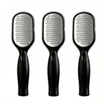 1/2pcs Professional Stainless Steel Foot File, Anti-Splash Design, Ergonomic Handle, Coarse And Fine Gritty Surface, Suitable For Home SPA Foot And Hand Care - Multicolor - View 16