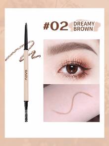 NOVO Ultra-Fine Triangle Eyebrow Pencil, Waterproof And Sweat-Resistant, Long-Lasting And Smudge-Proof, Natural Brow Color, Creates Realistic Hair-Like Brow Effect, Suitable For Beginners - 02#Dream Brown - View 12