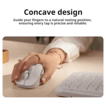 Logitech M850L Wireless Office Mouse, Contoured Design, Soft Palm Rest, Quiet-Click, Long Battery Life, Multi-Device Switching, Compatible With Windows, MacOS, ChromeOS, Linux, IPadOS, And Android Devices - View 4