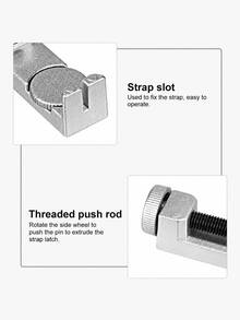 1套24件手錶維修工具組，包含20件手錶彈簧條 14mm 16mm 18mm 20mm 22mm、3個替換銷釘、1個銀色手錶錶帶調整器，適用男士與女士的手錶錶帶調整與維修工具，聖誕生日禮物 - 銀色 - 查看 11