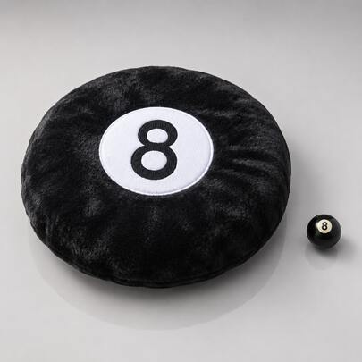 ZctmYBH+ Soft Round Sports Ball Plush Pillow, Black & White Novelty Decorative Cushion, Cozy Stuffed Throw Pillow For Sofa, Bed, Chair, Home Decor, 35cm/50cm