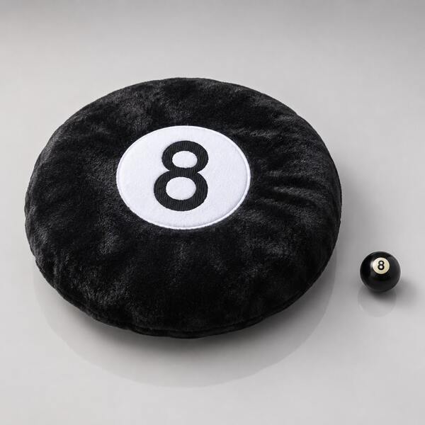 ZctmYBH+ Almohada de bola de billar negra 8, almohadas de decoración para el hogar