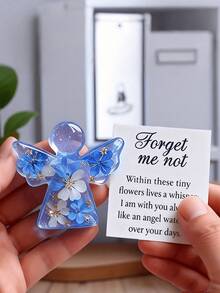1/2 Sets Angel Hug Theme Decorative Cards With Inspirational Text, Suitable For Female Teacher Appreciation Gifts, Back To School Classroom, Home, Holiday Party Decoration, Halloween Christmas Multi-Purpose Greeting Cards Commemorative Decorative Cards - A - View 2