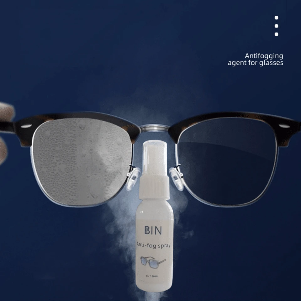 2,1pcs Anti-Fog Cleaning Spray, Can Clean Glasses, Rearview Mirrors, Windows, Car Windows, Etc., Solve The Trouble Caused By Fog