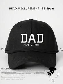 2pcs "Dad Mom 2026" Printed Baseball Caps, Classic Fashion, Soft Sweatband, Adjustable Size, Lightweight & Versatile, Adult Dad Hat - 2026 - View 8