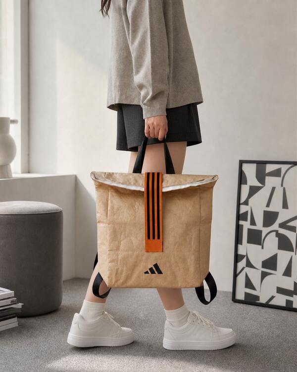 Mochila de gran capacidad de Tyvek Adidas Member Redemption, marrón, bolsa de moda para estudiantes