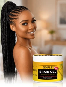 Goiple Braiding Gel & Braiding Shampoo, Waterless Braiding Shampoo, No-Rinse Shampoo For Removing Buildup, Strong Hold Braiding Gel, Smooth & Nourishing, Anti-Frizz Hair Styling Cream, Suitable For Dreadlocks, Braids, Twists, Extensions, Dreadlocks (2pcs Set) - Travel Size - View 6