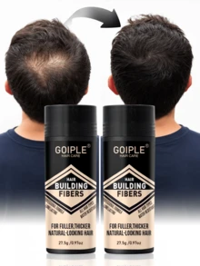 Goiple Hair Fiber Multi-Pack (2 X 27.5g) - Instantly Covers Thin Hair And Hairline, Creates Natural Look, Unisex Hair Fiber - Multicolor - View 3