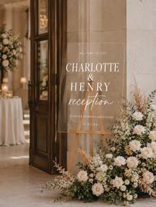 Photo Wedding Welcome Sign, Wedding Rehearsal Sign, Modern Wedding Sign, Acrylic Welcome Sign, Wedding Photo Sign, Welcome To Our Wedding - Multicolor - View 2