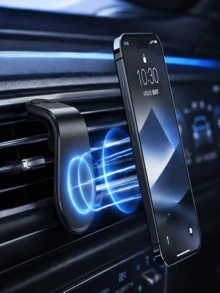 Car Air Vent Mini Magnetic Phone Holder, Universal Multi-Function Phone Navigation Mount, Car Dashboard Mount, Detachable Easy Installation, 360° Adjustable, Super Strong Magnetic Force, High Stability, Suitable For All Smartphones, Perfect Gift For Family And Friends, Car Accessories, Car Phone Holder - Multicolor - View 7