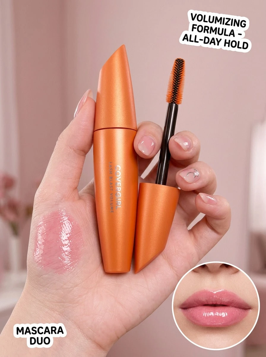 CoverGirl Lash Blast Volume 防水睫毛膏 825 - 深黑色 0.44 盎司/13.1 毫升 - 825 - 非常黑 - 查看 1