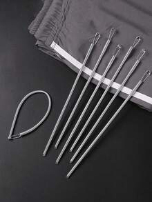 10/5/3/1件彈簧式彈性抽繩更換工具 | 2合1彈性帶穿線器,適用於褲子、運動衫和裙子 | 家用必需品套組,包含腰帶穿線器,免縫DIY助手 | 女性聖誕禮物(鋼製彈簧,柔性導向頭) - A - 查看 9