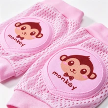 Baby Crawling Knee Pads Suitable For Babies Learning To Walk Indoors. Children's Anti-Fall Knee, Elbow, And Leg Protectors. - Pink - View 3