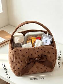 Borsa pranzo con design a fiocco per donne & ragazze - Design con apertura ampia e cerniera, facile accesso, portatile & pratica; Adatta per lavoro, ufficio, scuola, picnic & viaggi; Borsa riutilizzabile per pasti per studenti & professionisti - Multicolore - Visualizzare 12