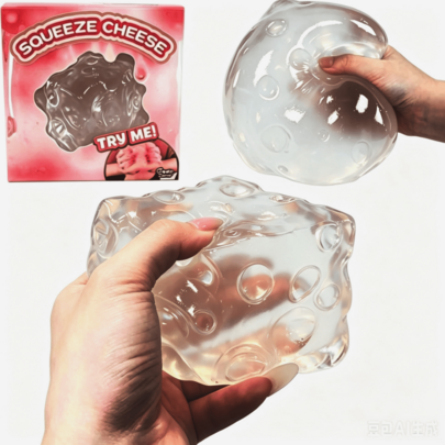 1 buah Mainan Squishy Keju Persegi Besar Transparan, Mainan Remas Maltosa 2026 - Mainan Pereda Stres dengan Pantulan Lambat - Gadget Pereda Stres Baru - Hadiah untuk Teman - Hadiah Koleksi - Squishy - Mainan Squishy - Squishy Renyah