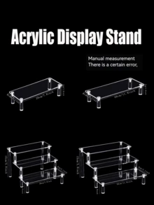 1pc 30cm Extra Large 4-Layer Thickened Transparent Acrylic Cupcake Display Stand, Multi-Tier Transparent Elevated Display Rack, Suitable For Perfume, Figurines, Desserts; Multi-Functional Desktop Storage Decor, Party Decoration, Fits Mother's Day, Graduation Ceremony Scenes - Clear - View 5